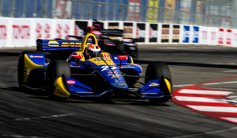 Illustration for article titled Alexander Rossi Wins Pole For The Long Beach Grand Prix And Here Are Some Highlights